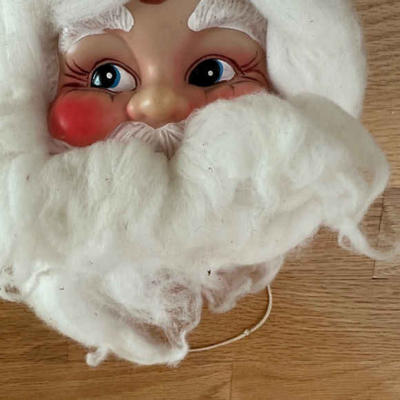 Vintage 1967 Shiny Brite Max Eckhardt Musical Santa Face Jingle Bells - Picture 7 of 13